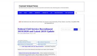 Federal Civil Service Recruitment 2019/2020 and Latest 2019 Update ... - Www Fedcivilservice Gov Ng Portal