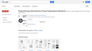 
                            7. Federal Energy Administration Project Independence ... - Ocs Field Power Login