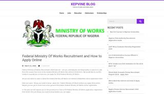 
                            8. Federal Ministry Of Works Recruitment and How to Apply Online - Federal Ministry Of Works Recruitment Portal