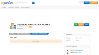 
                            1. FEDERAL MINISTRY OF WORKS Recruitment February 2019 | Jobs in ... - Federal Ministry Of Works Recruitment Portal