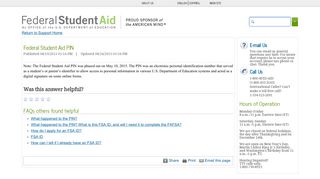 
                            2. Federal Student Aid PIN - U.S. Department of Education - Fafsa Pin Portal