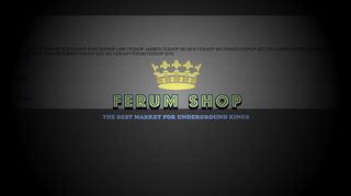 
                            8. FERUM SHOP UNDERGROUND KINGS OF DUMPS CC FE ... - Ybfstore Cc Login