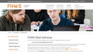 FHWS - IT Service Center - Hochschule für angewandte ... - Student Portal Fhws