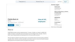 
                            5. Fidelity Bank LA | LinkedIn - Fidelity Homestead Portal