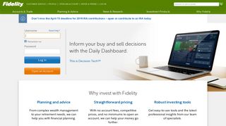 
                            5. Fidelity Investments - Retirement Plans, Investing, Brokerage ... - Chicago Deferred Comp Portal