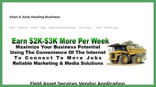 
                            4. Field Asset Services Vendor Application - Start A Junk Hauling ... - Assurant Field Asset Services Portal