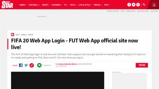 
                            6. FIFA 20 Web App Login - FUT Web App official site now live ... - Fifa Fut Web App Portal