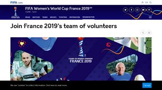 
                            2. FIFA Women's World Cup France 2019™ - Organisation - Join France ... - Fifa 2018 Volunteer Portal