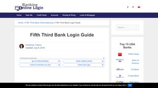 
                            9. Fifth Third Bank Login | Best Guides for Online Banking - BOL - 53 Personal Banking Portal