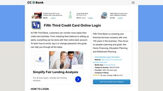 
                            6. Fifth Third Credit Card Online Login - CC Bank - 53 Personal Banking Portal