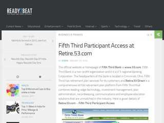 Fifth Third Participant Access at Retire.53.com ...