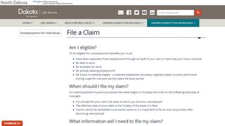 
                            3. File a Claim | Job Service North Dakota - Uiice Login