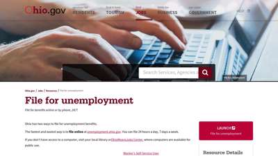 
                            3. File for unemployment - Ohio
