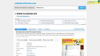 filebase.ws at WI. База фильмов онлайн HD, торрент трекер. - Filebase Ws Portal
