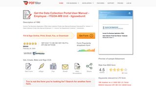 
                            3. Fillable Online itgoawbunit Data Collection Portal User Manual ... - Itba Data Collection Portal
