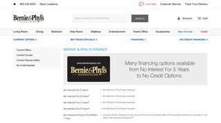 
Finance Offers - Bernie & Phyl's Furniture
