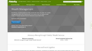 
                            8. Financial advisory offering - Connect with a Fidelity advisor ... - My E Office Advisor Portal