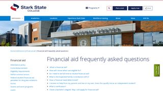
                            3. Financial aid frequently asked questions | Stark State College ... - Stark State Plus Card Portal