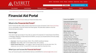 
                            1. Financial Aid Portal | Everett Community College - Everett Community College Financial Aid Portal