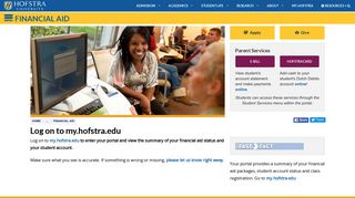 
                            3. Financial Aid Portal | Hofstra | New York - Hofstra Portal