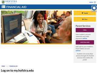 Financial Aid Portal  Hofstra  New York