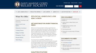 
                            7. Financial Assistance & Counseling - Eligibility Information ... - Nmcrs Seabag Portal