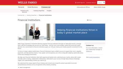 Financial Institutions – Wells Fargo Commercial