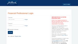 
                            6. Financial Professional Login - Jhltc Portal