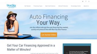 
                            7. Financial Services for Bad Credit Car Financing | Bluesky - Blue Sky Marketing Dealer Portal