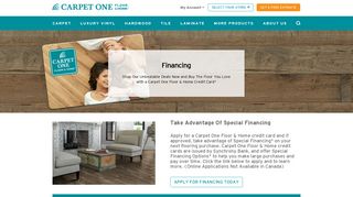 
                            7. Financing | Carpet One Floor & Home - Empire Carpet Credit Card Portal