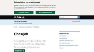 
                            4. Find a job - GOV.UK - Universal Jobmatch Portal In Id