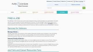 
Find a Job - Pure Michigan Talent Connect  
