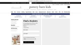 
                            3. Find a Registry | Pottery Barn Kids - Pottery Barn Baby Registry Portal