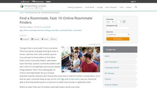 
                            8. Find a Roommate, Fast: 10 Online Roommate Finders ... - Roomiematch Login