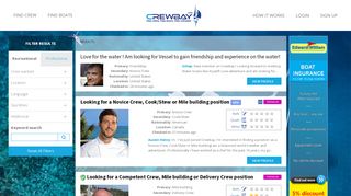 
                            6. Find Crew, Find Boats, Find Crewbay - Crewbay - Crewbay Portal