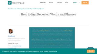 
                            9. Find Repeated Words and Phrases - ProWritingAid - Pestokill Portal