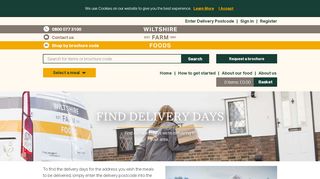 
                            7. Find Your Delivery Days - Wiltshire Farm Foods - Wiltshire Farm Foods Portal