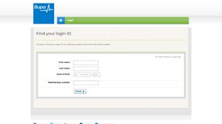 
                            2. Find your login ID - Bupa - Bupa Portal Id