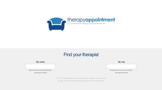 
Find your therapist  
