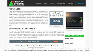 
                            2. Finpari Login | Discover the most innovative broker - Finpari Com Portal