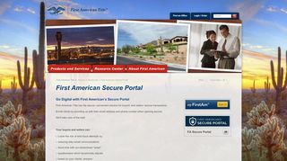 
                            2. First American Secure Portal - First American Title Insurance ... - First American Title Portal