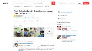 
                            3. First Colonial Family Practice and Urgent Care Center - 19 Reviews ... - First Colonial Family Practice Patient Portal