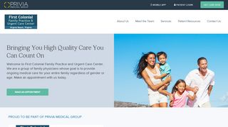 
                            1. First Colonial Family Practice & Urgent Care Center - Virginia Beach - First Colonial Family Practice Patient Portal