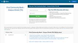 
                            7. First Community Bank - Corpus Christi (TX) | Make Your Auto ... - Fcbot Com Portal