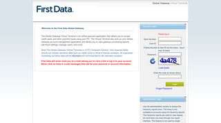 
                            2. First Data Global Gateway Virtual Terminal - First Data Gateway Portal
