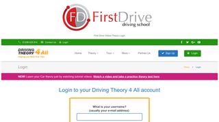
                            7. First Drive Online Theory Login - Www Drivingtheory4all Co Uk Portal