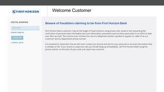 
                            1. First Horizon - Log In - First Horizon Bank - First Tennessee Portal