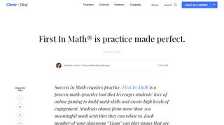 
                            5. First In Math® is practice made perfect. - Clever Blog - Firstinmath Com Sign In