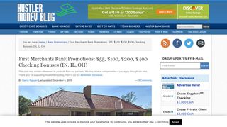 
                            9. First Merchants Bank Promotions: $55, $100, $200, $400 ...