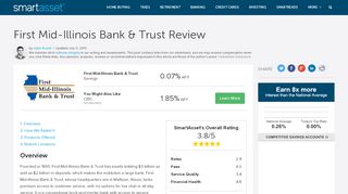 
First Mid-Illinois Bank & Trust (IL) Review | Review, Fees ...  
